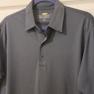 Greg Norman Play Dry Black Gray Golf Polo Shirt Men's Medium